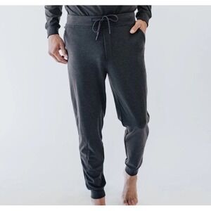 Cozy Earth Bamboo Jogger Pants Mens Small‎ Charcoal Gray Soft Jersey Lounge